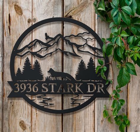 etsy metal outdoor house signs|custom outdoor rustic metal signs.